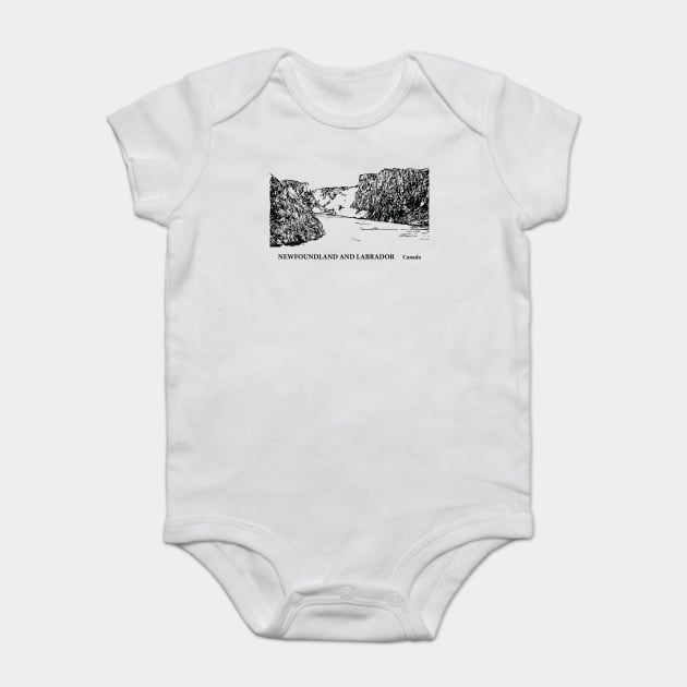 Newfoundland and Labrador Canada Baby Bodysuit by Lakeric